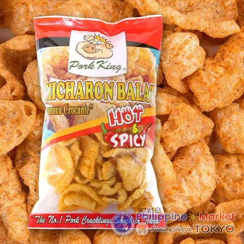 Pork King Chicharon Hot & Spicy 60g