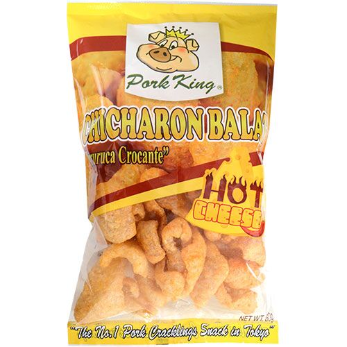 Pork King Chicharon Balat Hot Cheese 60g - Image 3