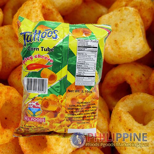 W.L. Foods Corn Tube Spicy Cheese 88g - Image 2