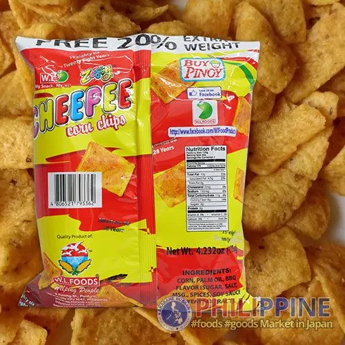 W.L. Foods Cheepee Corn Chips Bbq 120g - Image 2
