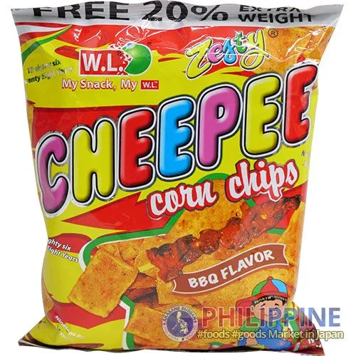 W.L. Foods Cheepee Corn Chips Bbq 120g - Image 3