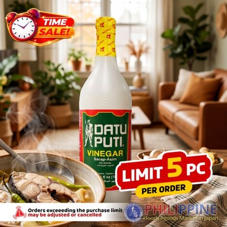 Time Sale! Datu Puti Plain Vinegar 1L