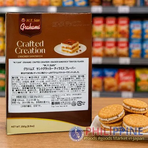M.Y. San Grahams Crafted Creation Cracker Sandwich Tiramisu Flavour 250g - Image 2