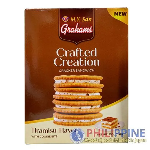 M.Y. San Grahams Crafted Creation Cracker Sandwich Tiramisu Flavour 250g - Image 3