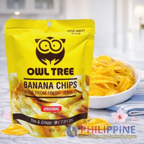 Owl Tree Banana Chips 60g