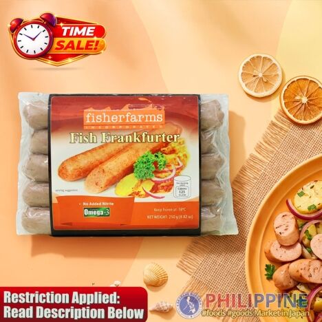 Time Sale! Fisherfarms Regular Fish Frankfurter 250g