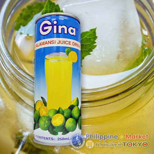 Gina Calamansi Juice in Can 250ml - Akabane Bussan