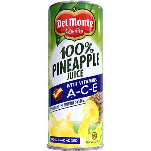 Del Monte Pineapple Juice (S) 240ml