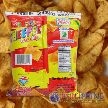 W.L. Foods Cheepee Corn Chips Bbq 120g - Akabane Bussan