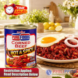 Time Sale Purefoods Corned Beef Hot & Spicy 210g
